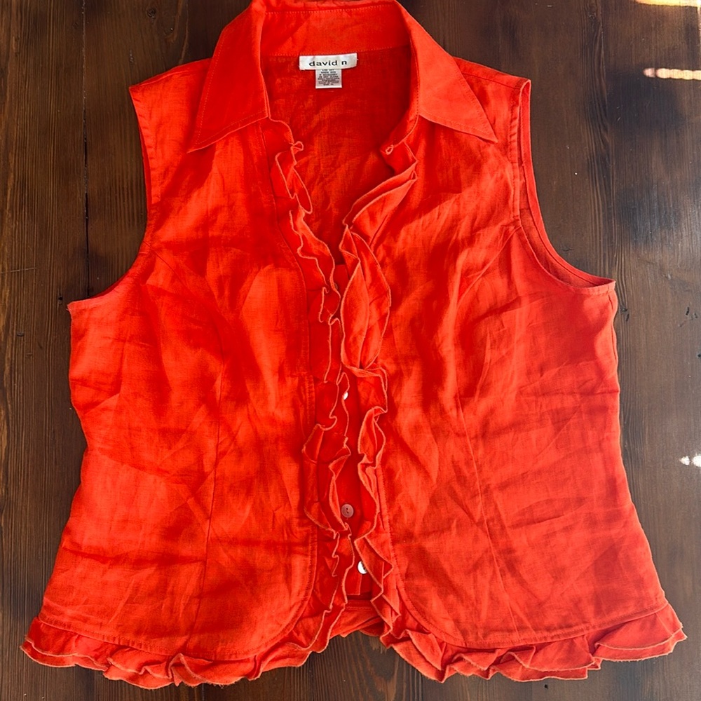 David M Sleeveless Blouse